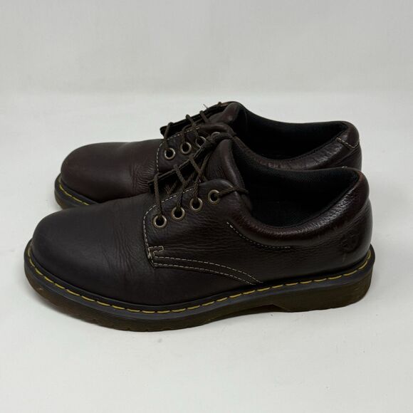 Dr Martens Boston Shoes Mens 10 Brown Leather 4 Eye Lace Up Oxford Casual Unisex main image 13